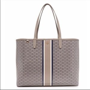 Tory Burch Gemini Link Tote in French Grey